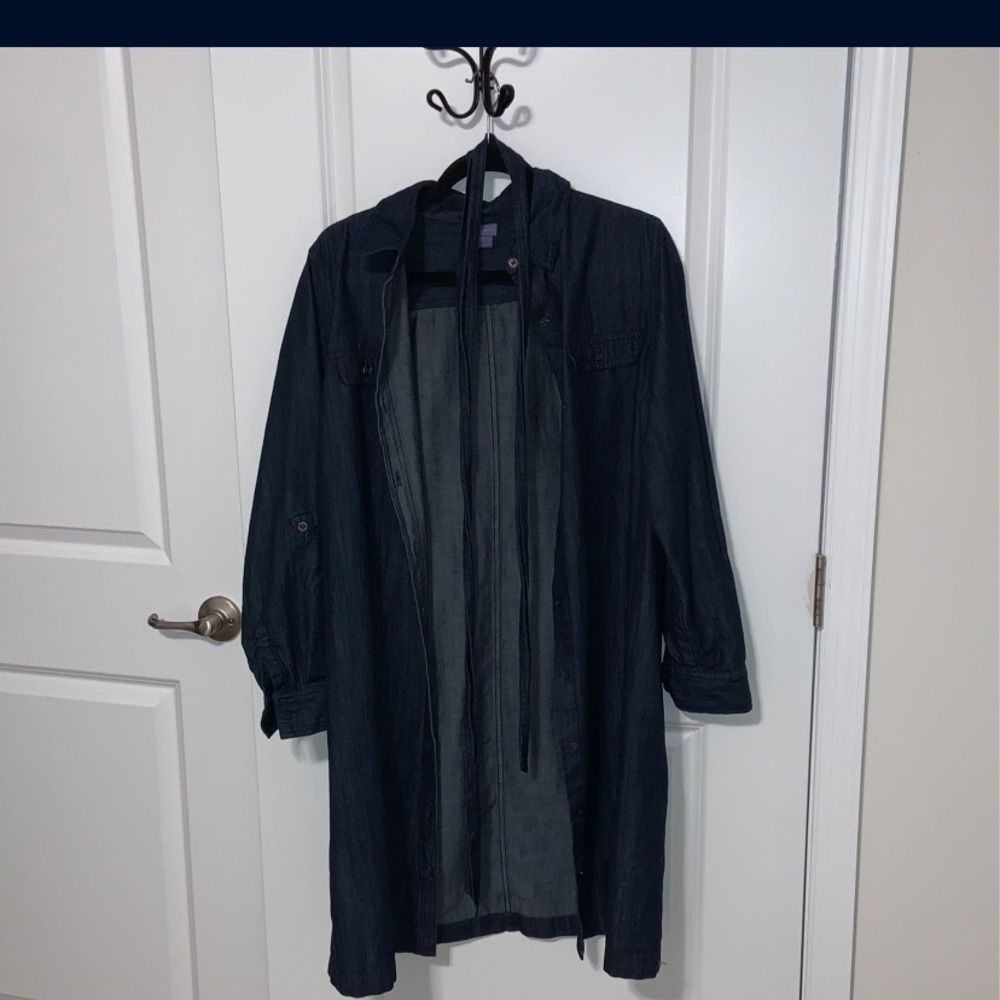 Laura Scott denim button jacket